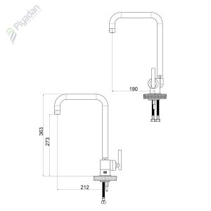 Gpd Frezia Mte 100 Tek Gövde Eviye Bataryası
