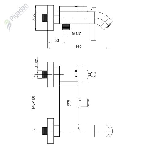 Gpd Frezia Mbb 100 Banyo Bataryası