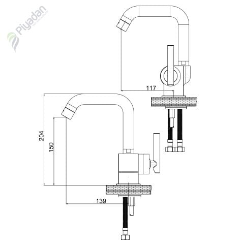 Gpd Frezia Mlb 100 Lavabo Bataryası