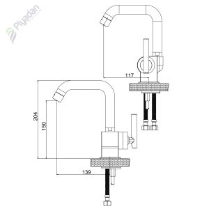 Gpd Frezia Mlb 100 Lavabo Bataryası