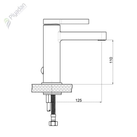 Gpd Gildo Mlb 165-S-R Lavabo Bataryası