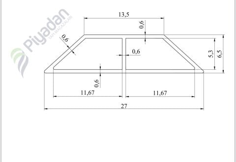 Piyadan Ano Çıtası (2.70mt/Adet)