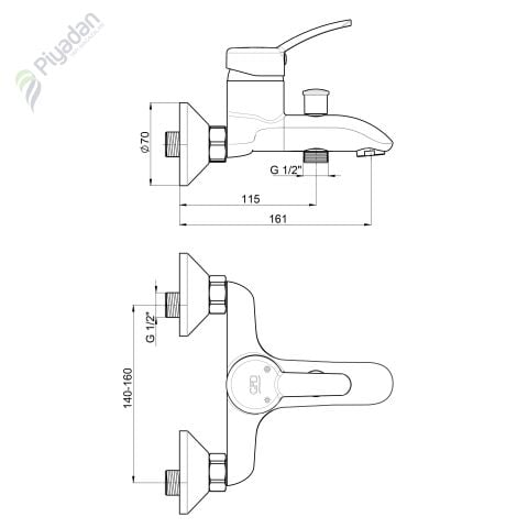 Gpd Primula Mbb 175 Banyo Bataryası