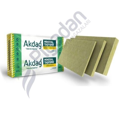 Akdağ Mineral Yün 6cm 120KG/m3 Ty Mantolama Levha