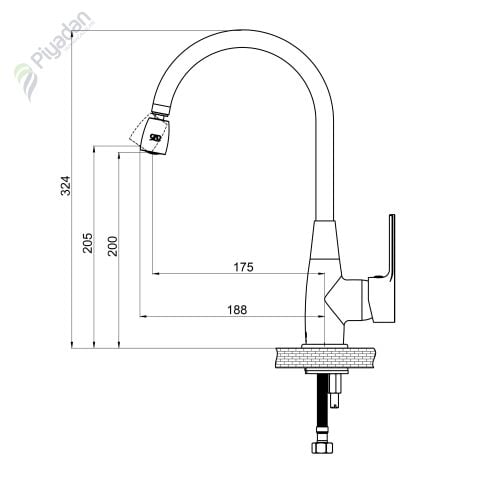 Gpd Solus Mte 55 Tek Gövde Eviye Bataryası