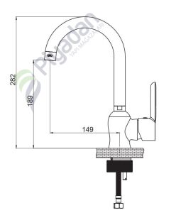 Gpd Felis Mtl 75 Tek Gövde Lavabo Bataryası
