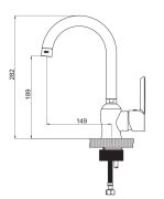 Gpd Felis Mtl 75 Tek Gövde Lavabo Bataryası