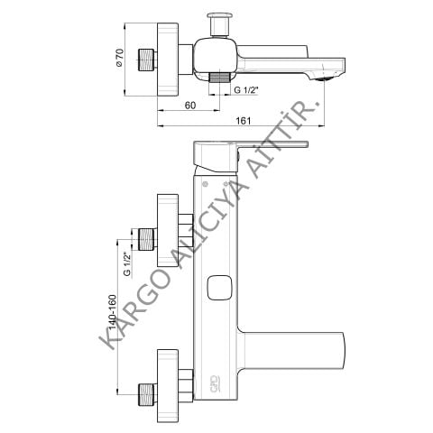 Gpd Pedra Mbb 160 Banyo Bataryası
