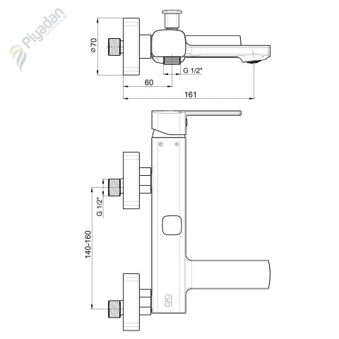 Gpd Pedra Mbb 160 Banyo Bataryası