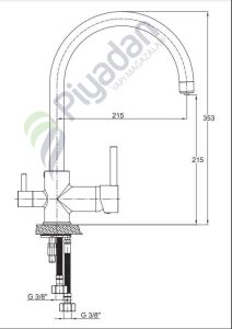 Gpd Espina Mar 70 Arıtma Çıkışlı Eviye Bataryası