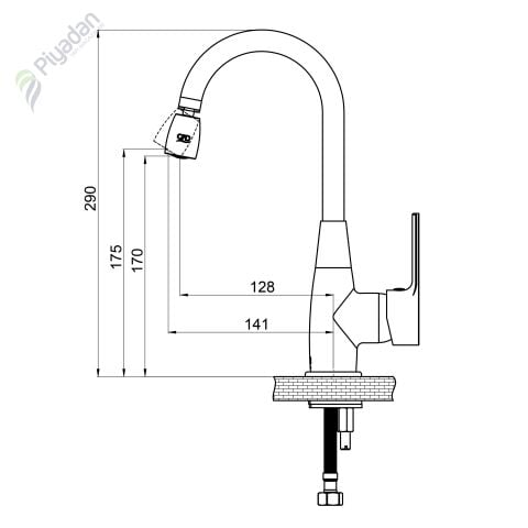 Gpd Solus Mtl 55 Tek Gövde Lavabo Bataryası