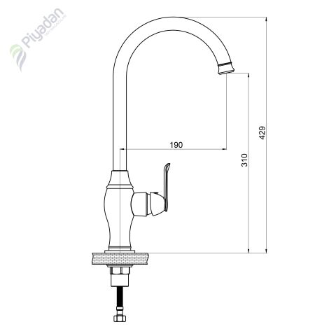 Gpd Tauro Mte 150-0 Tek Gövde Eviye Bataryası