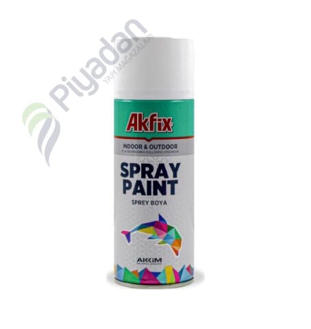 Akfix Parlak Beyaz Ral9010 Akrilik Sprey Boya400ml