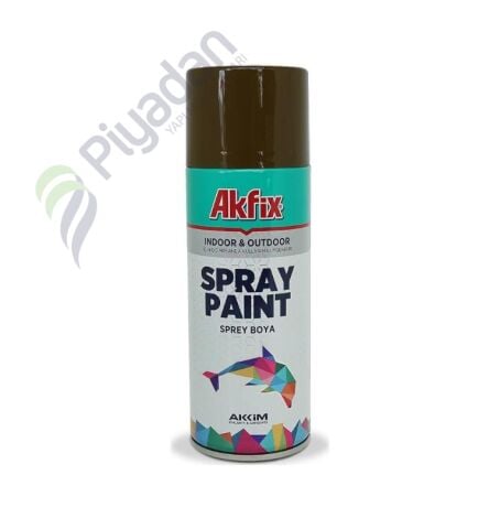 Akfix Parlak Kahve Ral8017 Akrilik Sprey Boya400ml