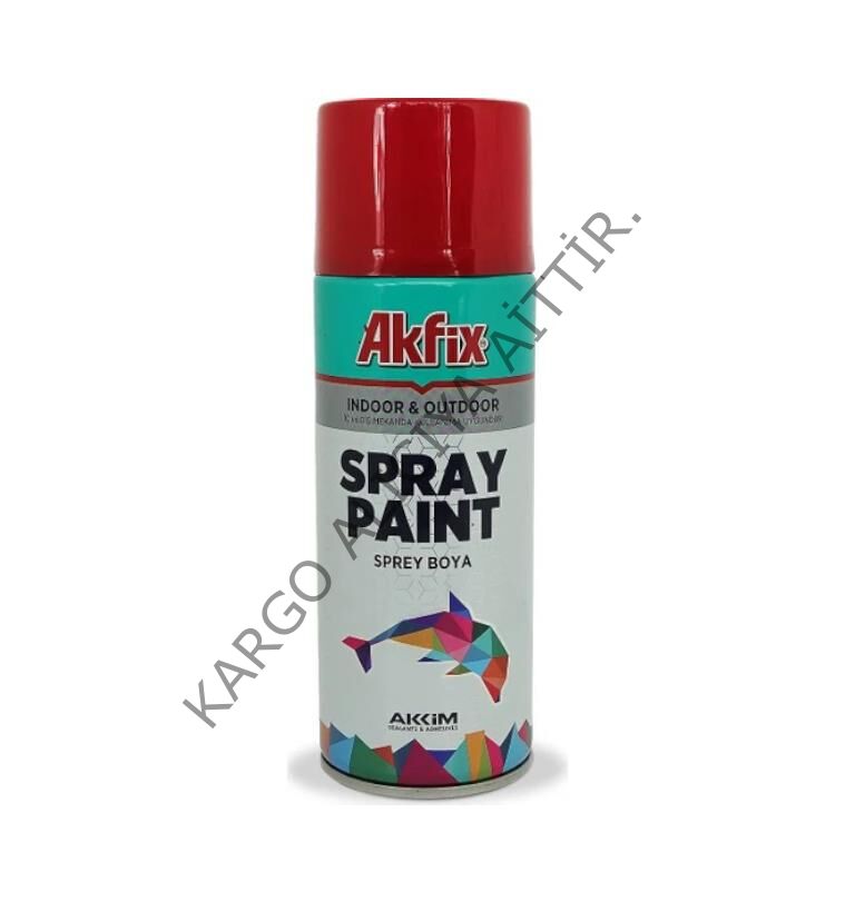 Akfix Parlak Kırmızı Akrilik Sprey Boya400ml