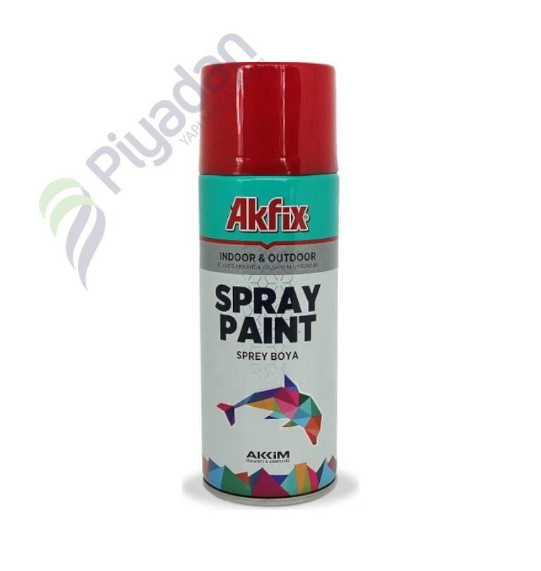 Akfix Parlak Kırmızı Akrilik Sprey Boya400ml