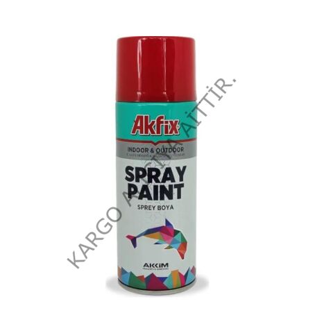 Akfix Parlak Kırmızı Akrilik Sprey Boya400ml