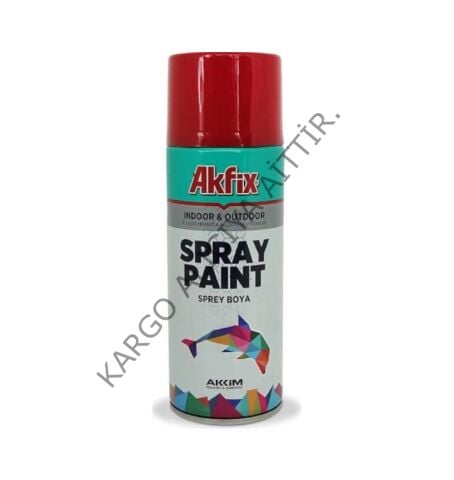 Akfix Parlak Kırmızı Akrilik Sprey Boya400ml