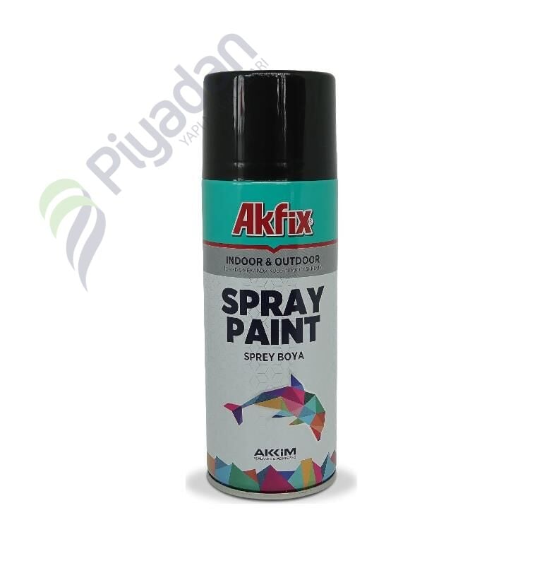 Akfix Parlak Siyah Ral9005 Akrilik Sprey Boya400ml