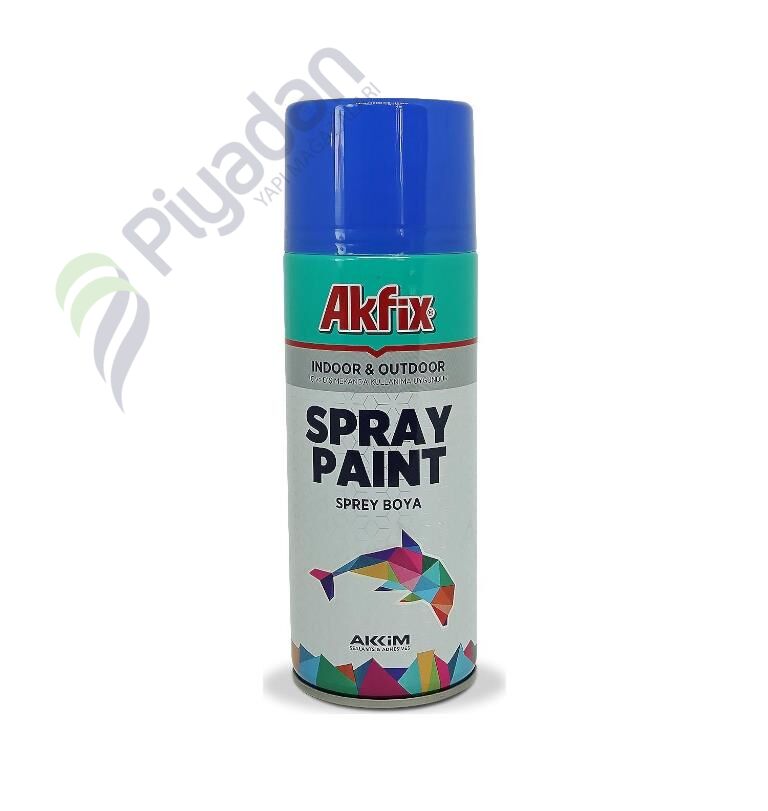 Akfix Parlak Mavi Ral5010 Akrilik Sprey Boya400ml