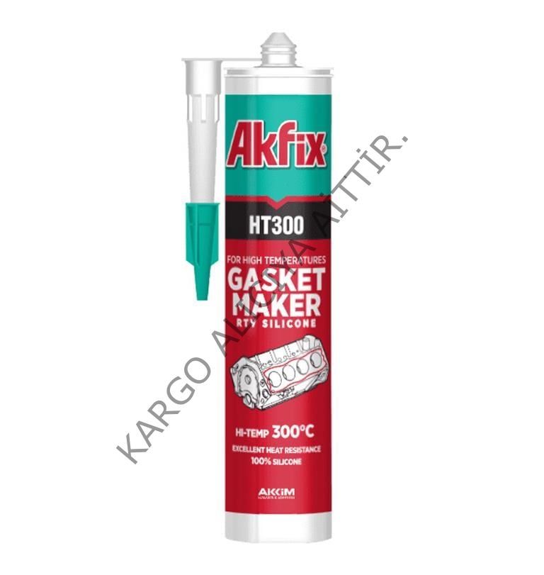Akfix Rtv Yüksek Isı 310ml Kırmızı Silikon Sa075