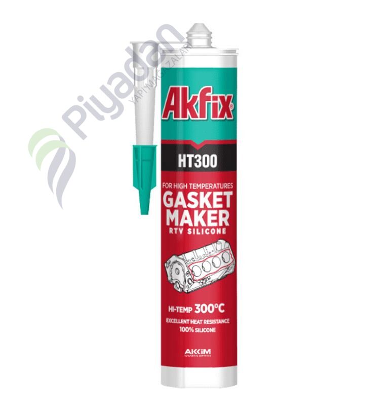 Akfix Rtv Yüksek Isı 310ml Kırmızı Silikon Sa075