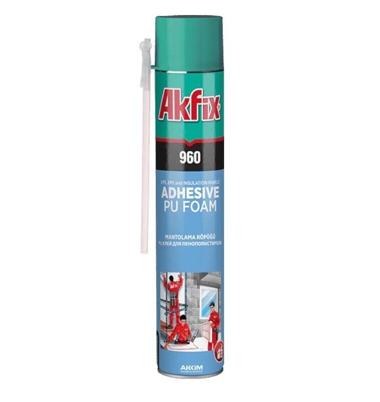 Akfix Pipetli Mantolama Yapıştırma Köpüğü 850gr