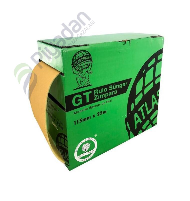 Atlas Gold Rulo Sünger Zımpara 180lik 115*25mt