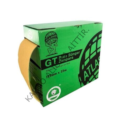 Atlas Gold Rulo Sünger Zımpara 180lik 115*25mt