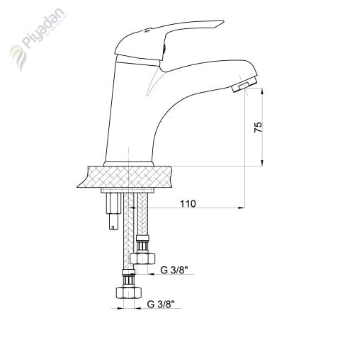 Gpd Adrio Mlb 120 Lavabo Bataryası