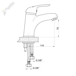 Gpd Adrio Mlb 120 Lavabo Bataryası