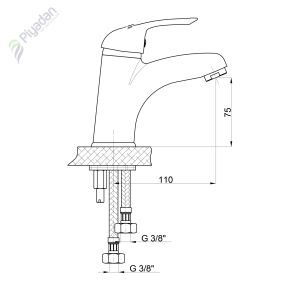 Gpd Adrio Mlb 120 Lavabo Bataryası