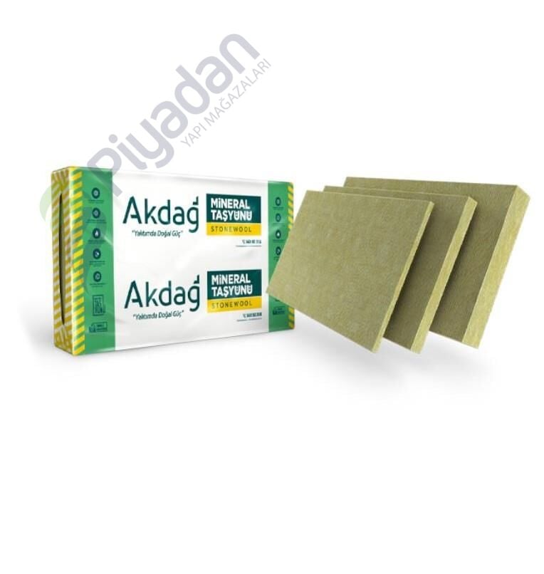 Akdağ Mineral Yün 8cm 150KG/m3 Ty Mantolama Levha