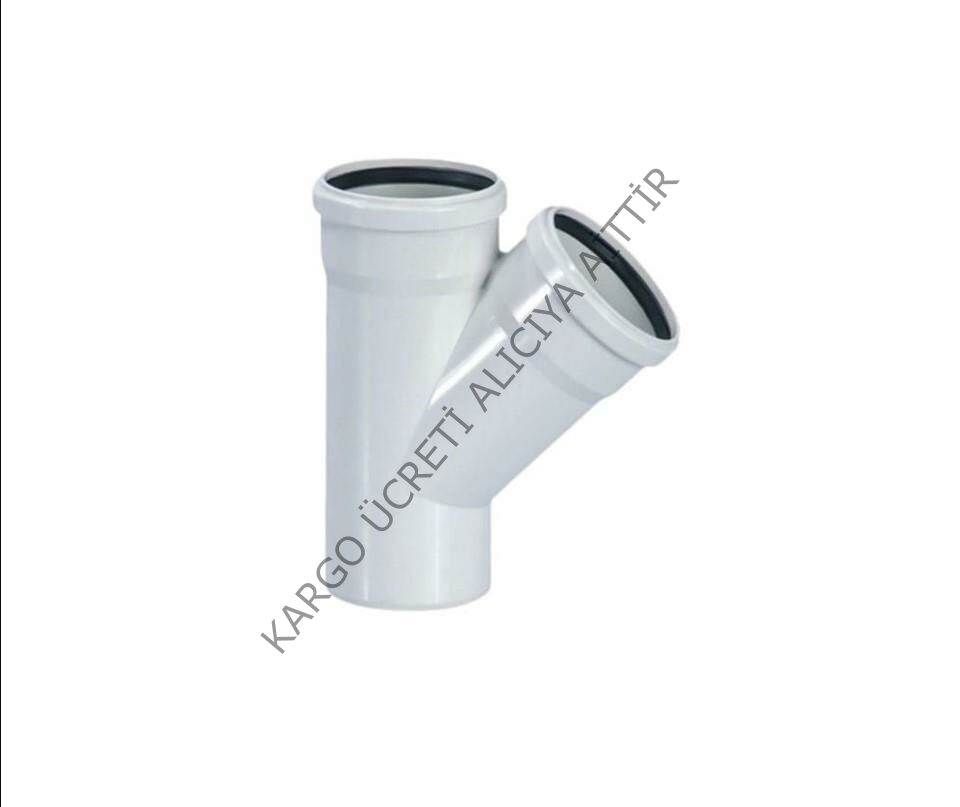 Fırat Boru Pvc Tek Çatal 75/75*45°