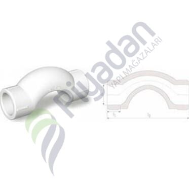 Fırat Boru Beyaz C Kavis 20mm