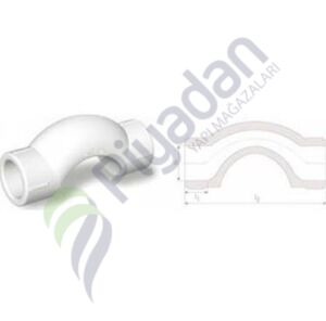 Fırat Boru Beyaz C Kavis 20mm