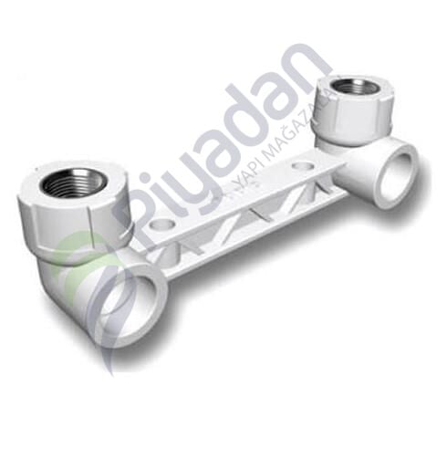 Fırat Boru Beyaz Çiftli Batarya Bağlantısı 20mm