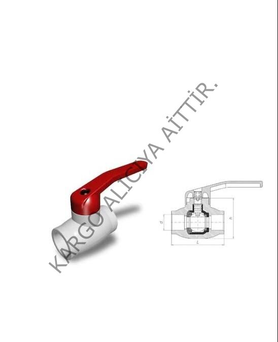 Fırat Boru Beyaz Küresel Vana 20mm