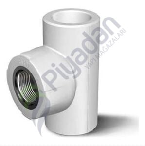 Fırat Boru Beyaz İç Dişli Te 25mm 1/2