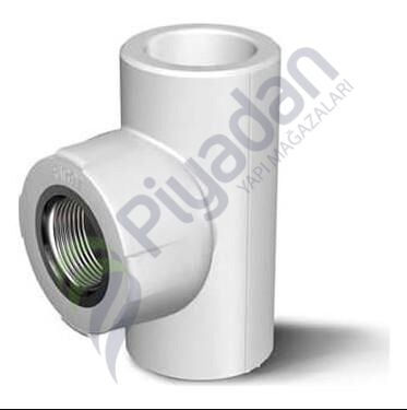 Fırat Boru Beyaz İç Dişli Te 20mm 1/2