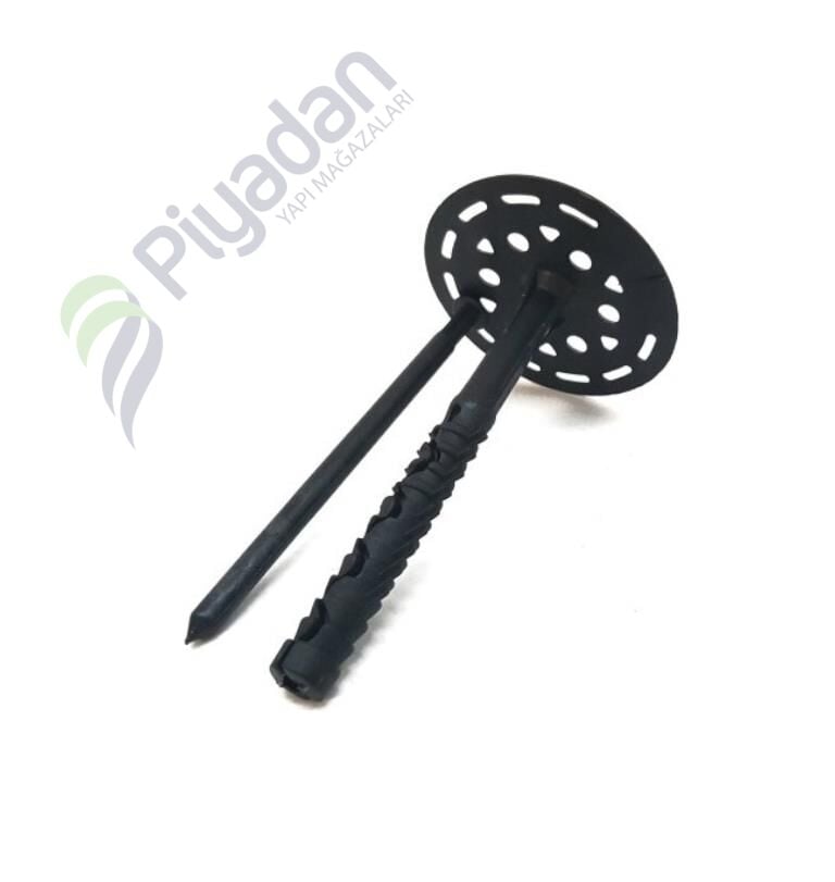 Piyadan Plastiik Siyah Strafor Dübeli 12cm