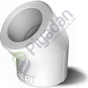 Fırat Boru Dirsek 45 Lik Beyaz  20mm