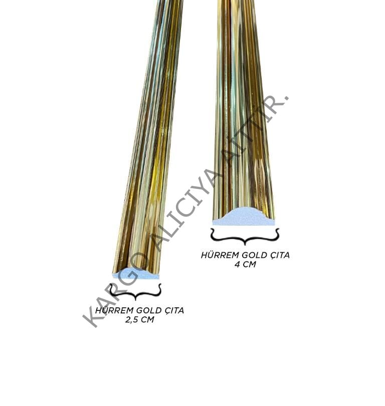 Piyadan Poliürt. Çıta Hürrem Gold (4cm 2,40mt/Adt)