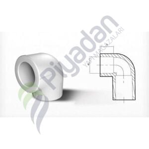 Fırat Boru Dirsek 90 Lık Beyaz  32mm