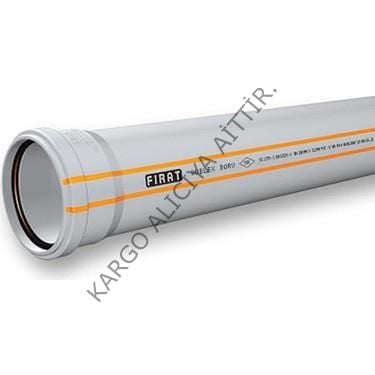 Fırat Boru Pvc Atık Su Borusu Dublex 50*250