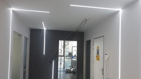 Piyadan Alçıpan Led Profil + Kapak No:1 3mt/Adet