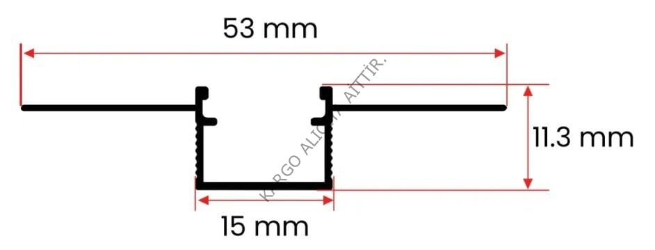 Yiğit Trimeless Led Profili 1.5 cm