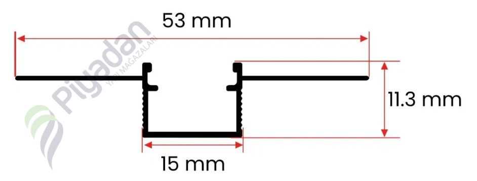Yiğit Trimeless Led Profili 1.5 cm