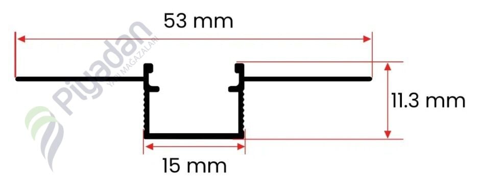 Yiğit Trimeless Led Profili 1.5 cm