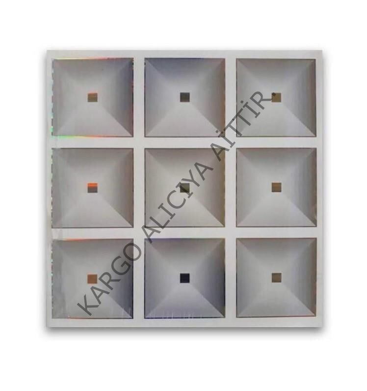 Piyadan 60×60 Plastik Tavan Paneli (9 Kare)